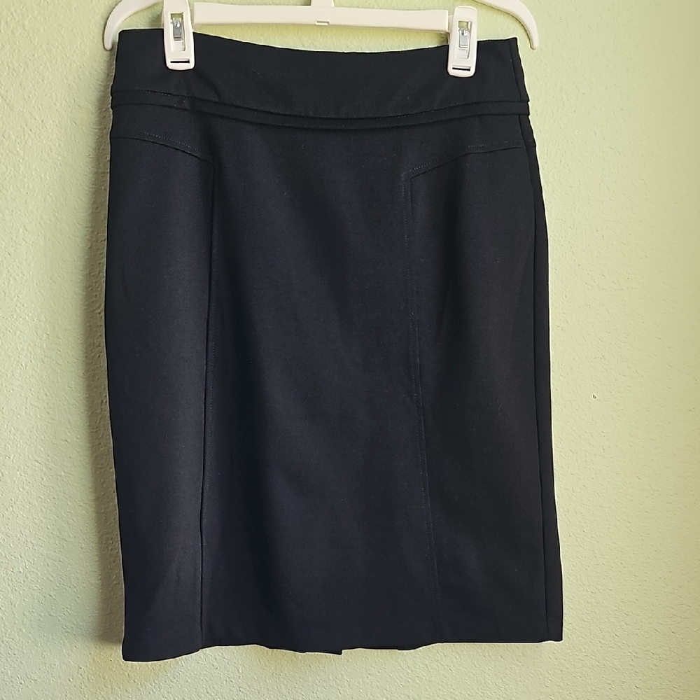 New York & Company Elegant Black Pencil Skirt, 6